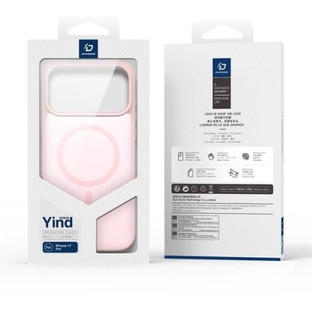 Dėklas Dux Ducis Yind Apple iPhone 17 Pro rožinis