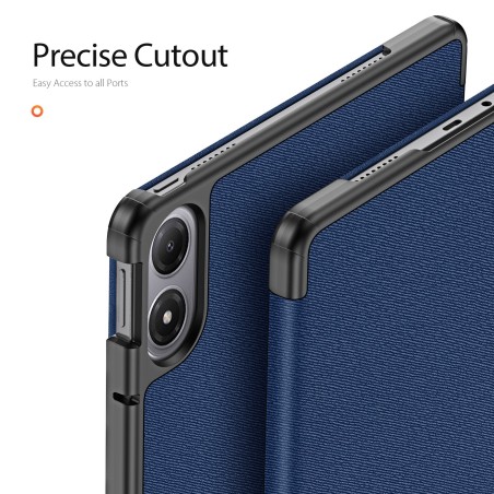 Dėklas Dux Ducis Domo Xiaomi Redmi Pad Pro 12.1/Redmi Pad 2 Pro 12.1 tamsiai mėlynas
