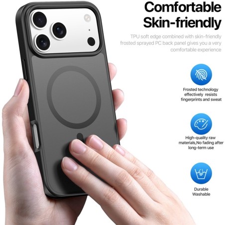 Dėklas Dux Ducis Yind Apple iPhone 17 Pro Max juodas