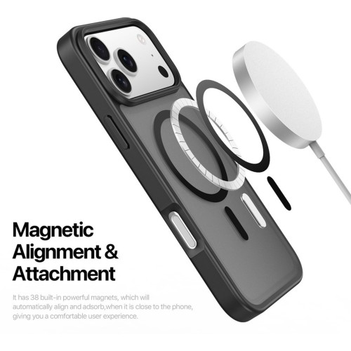 Dėklas Dux Ducis Yind Apple iPhone 17 Pro Max juodas