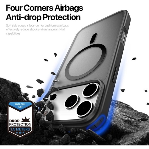 Dėklas Dux Ducis Yind Apple iPhone 17 Pro Max juodas