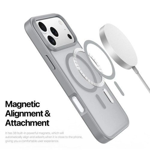 Dėklas Dux Ducis Yind Apple iPhone 17 Pro Max pilkas