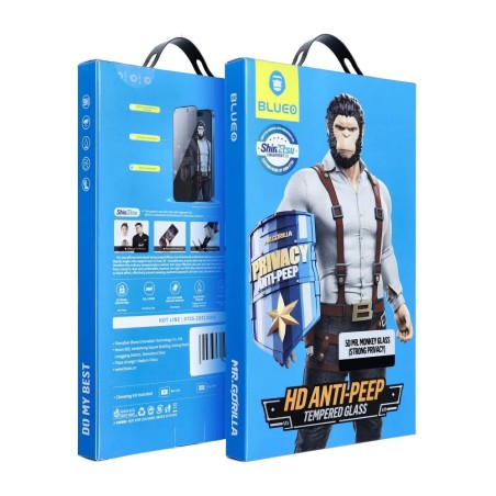 LCD apsauginis stikliukas 5D Mr. Monkey Glass (Strong Privacy) Samsung S942 S26 juodas