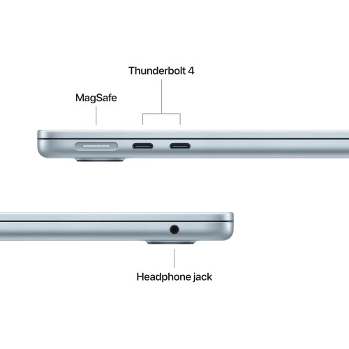 Apple MacBook Air (13" 2025, M4), Apple M4 10C/8G, 16GB, 256GB SSD, macOS, Mėlynas, Klasė A+