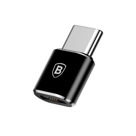 Adapteris Baseus MicroUSB to Type-C OTG juodas CAMOTG-01