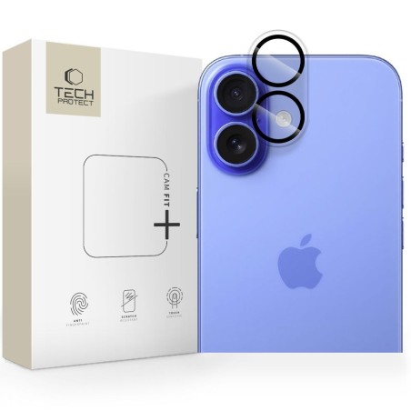 Apsauginis stikliukas kamerai Tech-Protect Cam Fit+ Apple iPhone 17 skaidrus