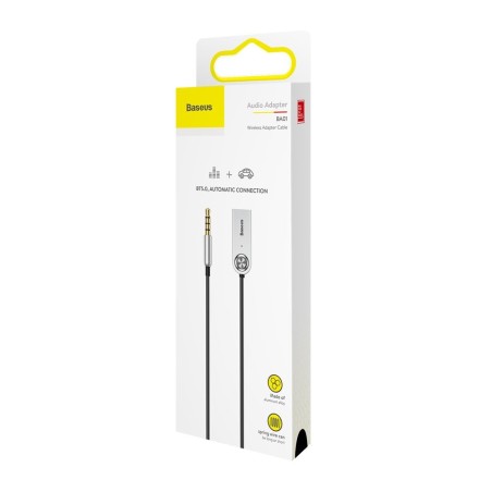 AUX Bluetooth laisvų rankų imtuvas Baseus BA01 juodas CABA01-01