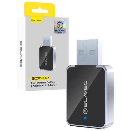 Belaidis CarPlay/Android Auto adapteris Blavec BCP-02 juodas