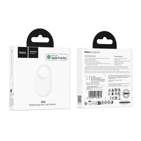 Daiktų ieškiklis Hoco E94 Anti-Lost Device baltas