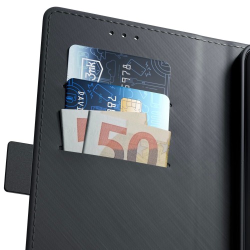 Dėklas 3mk Wallet Case Apple iPhone 17 juodas