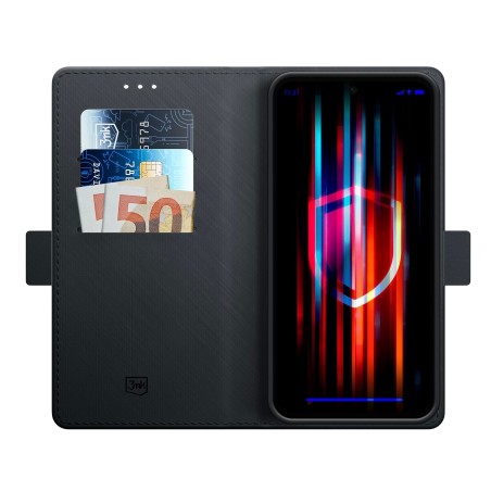 Dėklas 3mk Wallet Case Xiaomi Redmi 15C 4G juodas