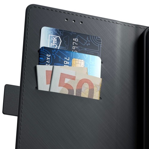 Dėklas 3mk Wallet Case Xiaomi Redmi 15C 4G juodas