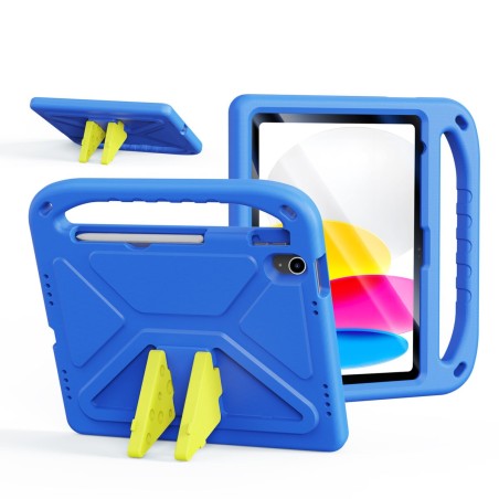 Dėklas Dux Ducis Puff Apple iPad 10.9 2022/iPad 11 2025 mėlynas