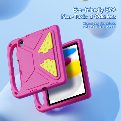 Dėklas Dux Ducis Puff Apple iPad 10.9 2022/iPad 11 2025 rožinis