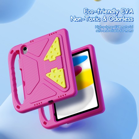 Dėklas Dux Ducis Puff Apple iPad 10.9 2022/iPad 11 2025 rožinis