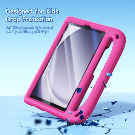 Dėklas Dux Ducis Puff Samsung X110/X115 Tab A9 8.7/X130/X135 Tab A11 8.7 rožinis