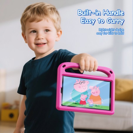 Dėklas Dux Ducis Puff Samsung X110/X115 Tab A9 8.7/X130/X135 Tab A11 8.7 rožinis