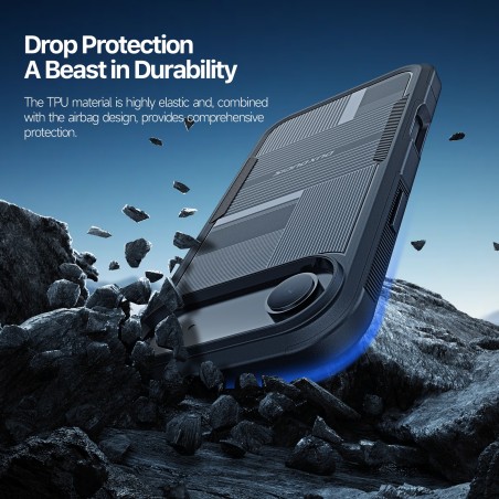 Dėklas Dux Ducis Shld Apple iPhone Air juodas (Rhythm Pattern)