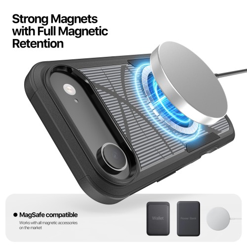 Dėklas Dux Ducis Shld Apple iPhone Air juodas (Umbra Pattern)