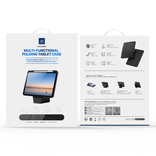 Dėklas Dux Ducis Vers Samsung X210/X215/X216 Tab A9 Plus 11.0/X230/X235/X236 Tab A11 Plus 11.0 rožinis