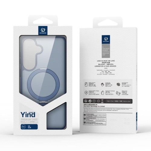 Dėklas Dux Ducis Yind Magnetic Stand Samsung S942 S26 tamsiai mėlynas
