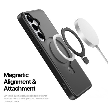 Dėklas Dux Ducis Yind Magnetic Stand Samsung S947 S26 Plus juodas