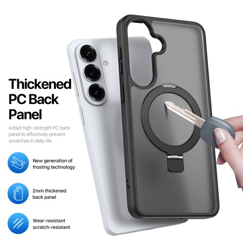 Dėklas Dux Ducis Yind Magnetic Stand Samsung S947 S26 Plus juodas