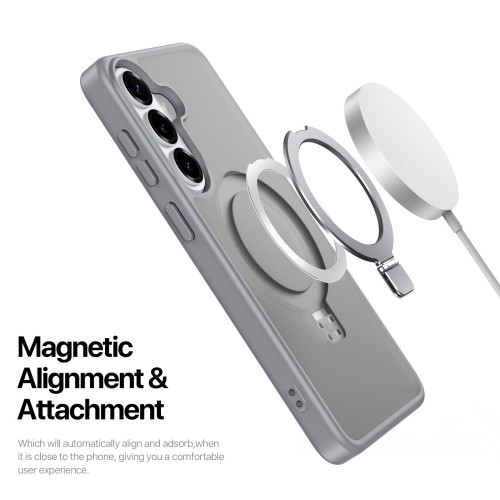 Dėklas Dux Ducis Yind Magnetic Stand Samsung S947 S26 Plus pilkas