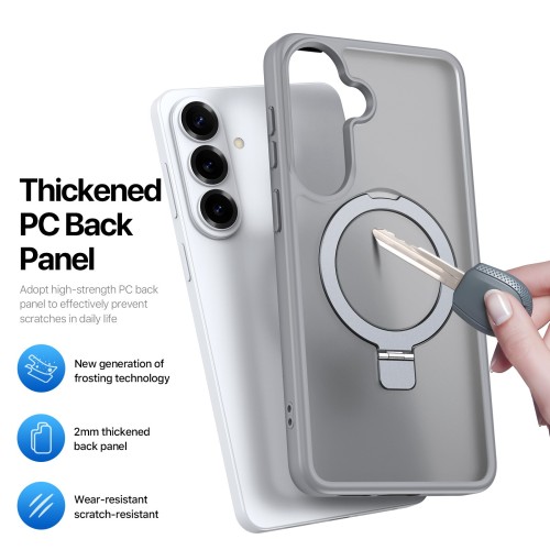 Dėklas Dux Ducis Yind Magnetic Stand Samsung S947 S26 Plus pilkas