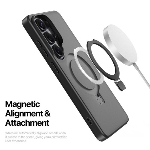 Dėklas Dux Ducis Yind Magnetic Stand Samsung S948 S26 Ultra juodas