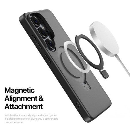 Dėklas Dux Ducis Yind Magnetic Stand Samsung S948 S26 Ultra juodas