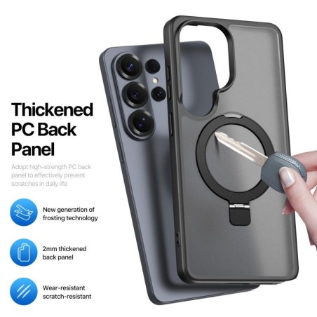 Dėklas Dux Ducis Yind Magnetic Stand Samsung S948 S26 Ultra juodas