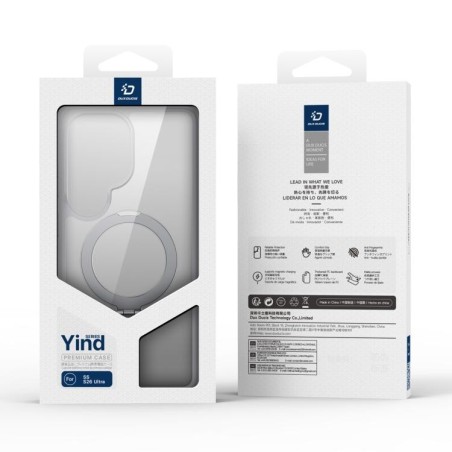 Dėklas Dux Ducis Yind Magnetic Stand Samsung S948 S26 Ultra pilkas