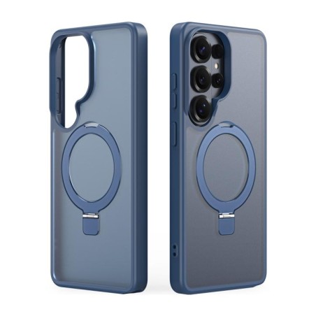 Dėklas Dux Ducis Yind Magnetic Stand Samsung S948 S26 Ultra tamsiai mėlynas