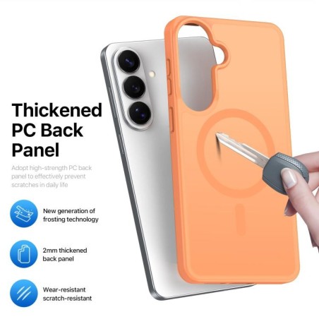 Dėklas Dux Ducis Yind MagSafe Samsung S942 S26 oranžinis