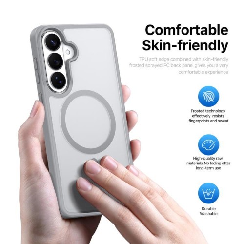 Dėklas Dux Ducis Yind MagSafe Samsung S942 S26 pilkas