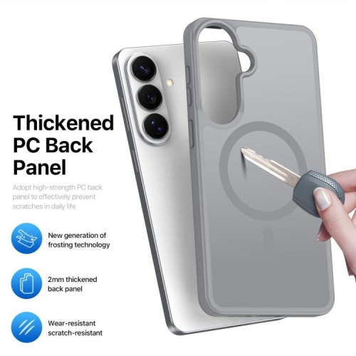 Dėklas Dux Ducis Yind MagSafe Samsung S942 S26 pilkas