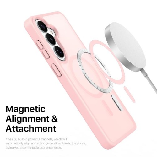 Dėklas Dux Ducis Yind MagSafe Samsung S942 S26 rožinis