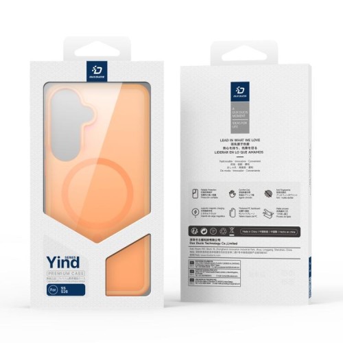 Dėklas Dux Ducis Yind MagSafe Samsung S947 S26 Plus oranžinis