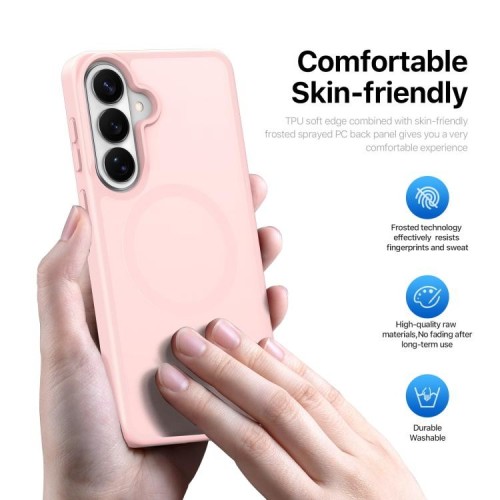 Dėklas Dux Ducis Yind MagSafe Samsung S947 S26 Plus rožinis