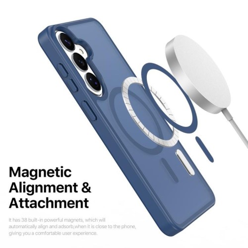 Dėklas Dux Ducis Yind MagSafe Samsung S947 S26 Plus tamsiai mėlynas