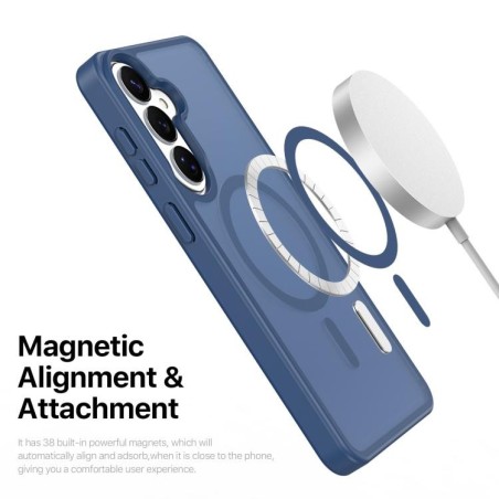 Dėklas Dux Ducis Yind MagSafe Samsung S947 S26 Plus tamsiai mėlynas