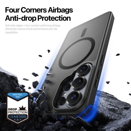 Dėklas Dux Ducis Yind MagSafe Samsung S948 S26 Ultra juodas