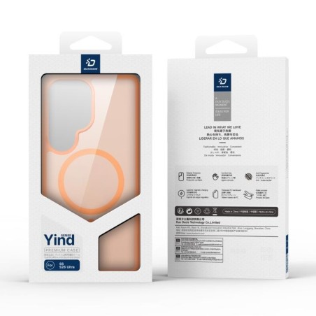 Dėklas Dux Ducis Yind MagSafe Samsung S948 S26 Ultra oranžinis