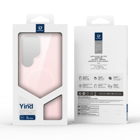 Dėklas Dux Ducis Yind MagSafe Samsung S948 S26 Ultra rožinis