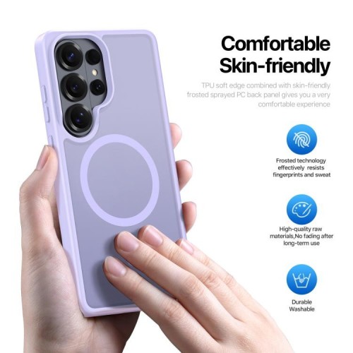 Dėklas Dux Ducis Yind MagSafe Samsung S948 S26 Ultra violetinis