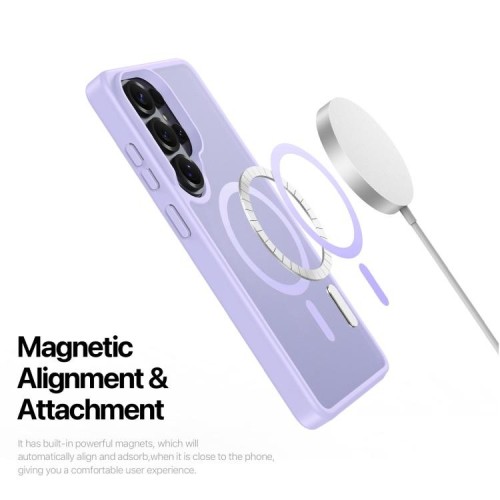 Dėklas Dux Ducis Yind MagSafe Samsung S948 S26 Ultra violetinis