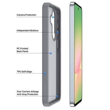 Dėklas Dux Ducis Yind Samsung A576 A57 5G pilkas