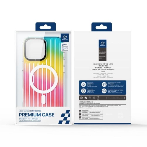Dėklas Dux Ducis Zest Apple iPhone 16 Pro Gradient Rainbow