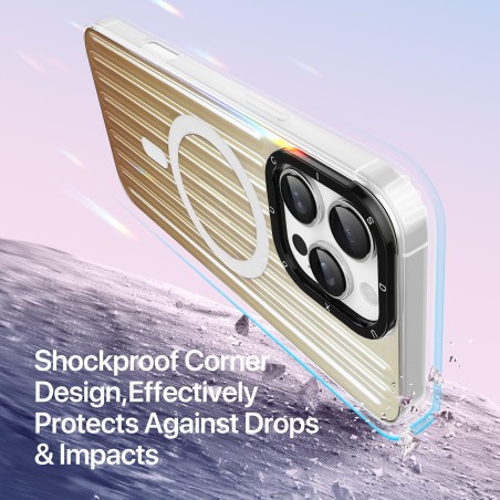 Dėklas Dux Ducis Zest Apple iPhone 16 Pro Max Gradient Desert Gold